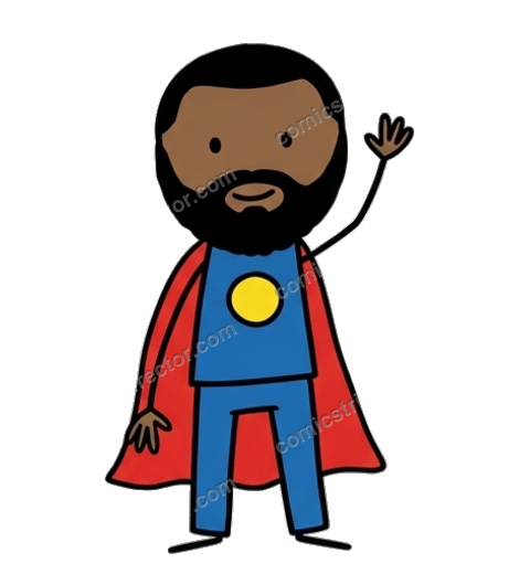 Hassan in a costume
