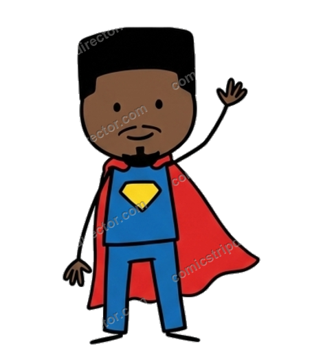 Malik in a costume